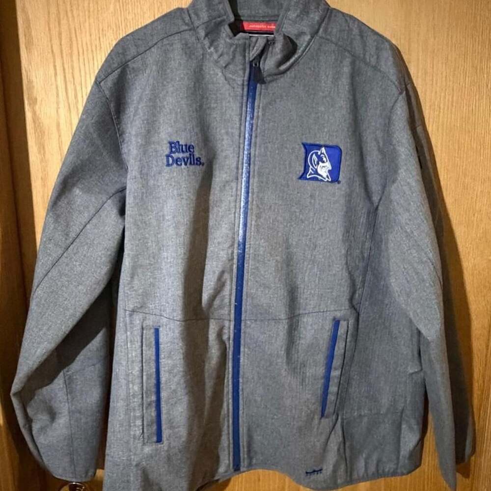 Franchise Club Duke University Blue Devils Full Zip Jacket Gray